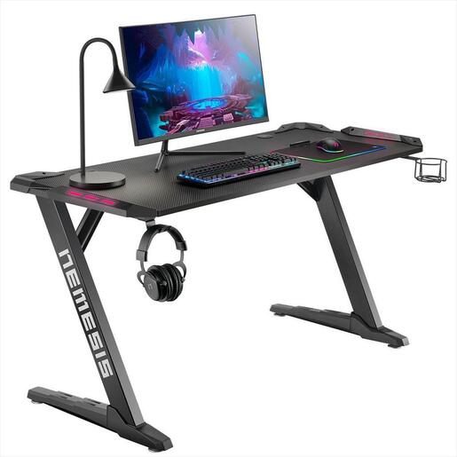 GAMING DESK NITRO CONCEPTS NEMESIS PRO LED, BLACK, 3738272