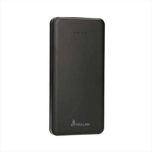 POWER BANK EXTRALINK EPB-078B 10000mAh Dual input (Micro-USB, USB-C) /output( 2x USB-A), Black