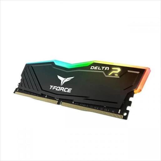 RAM DDR4 16GB(2x8GB) 3600MHz CL18 TEAM GROUP T-FORCE DELTA RGB, TF3D416G3600HC18JDC01 black