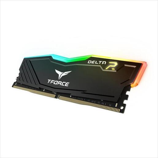 RAM DDR4 16GB(2x8GB) 3200MHz CL16 TEAM GROUP T-FORCE DELTA RGB, TF3D416G3200HC16CDC01 black