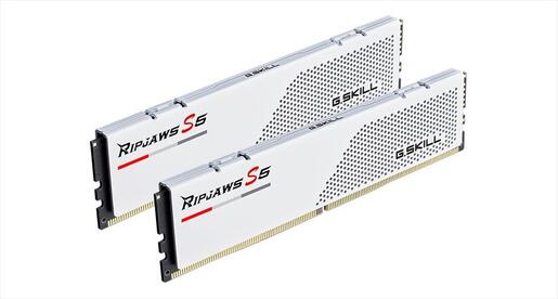 RAM DDR5 64GB(2x32GB) 6000MHz CL30 G.SKILL Ripjaws S5 Intel XMP White F5-6000J3040G32GX2-RS5W