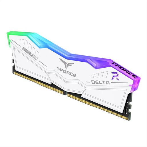 RAM DDR5 32GB(2x16GB) 6400MHz CL40 TEAM GROUP T-FORCE DELTA RGB White FF4D532G6400HC40BDC01