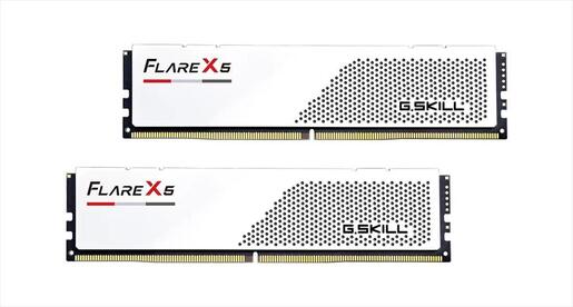 RAM DDR5 64GB(2x32GB) 6000MHz CL36 G.SKILL Flare X5 Intel XMP/AMD EXPO White F5-6000J3636F32GX2-FX5W