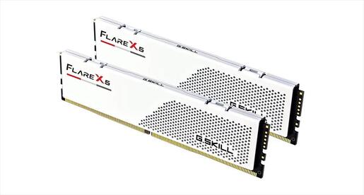 RAM DDR5 64GB(2x32GB) 6000MHz CL36 G.SKILL Flare X5 Intel XMP/AMD EXPO White F5-6000J3636F32GX2-FX5W
