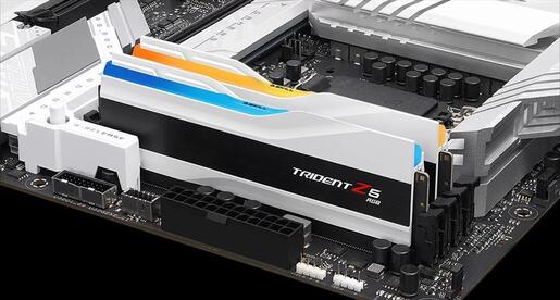 RAM DDR5 32GB(2x16GB) 6000MHz CL36 G.SKILL Trident Z5 RGB White F5-6000J3636F16GX2-TZ5RW