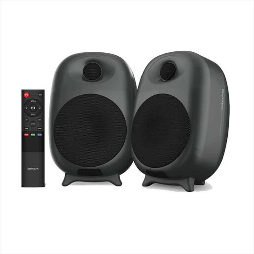 SPEAKERS 2.0 SONICGEAR STUDIO POD V-HD, 80W RMS, BT 5.0, Aux, Remote control, Black