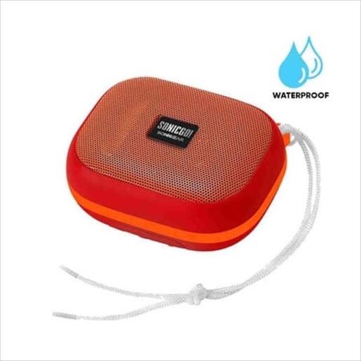 SPEAKERS BLUETOOTH SONICGEAR SonicGo! 101 Aqua, 10W, IPX7 Waterproof, BT 5.3, TF Card, FM Radio, 5 Hour Playtime, Briliant Red
