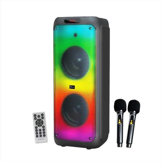 SPEAKERS KARAOKE BLUETOOTH SONICGEAR AudioX Pro 1200HD PORTABLE SPEAKER 220W (up to 3,5 hours) w/2 UHF Wireless microphone, lightning efect