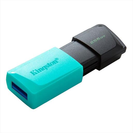USB Flash Drive 3.2 Gen1 256GB KINGSTON DATA TRAVELER EXODIA M, Black/Green, DTXM/256GB
