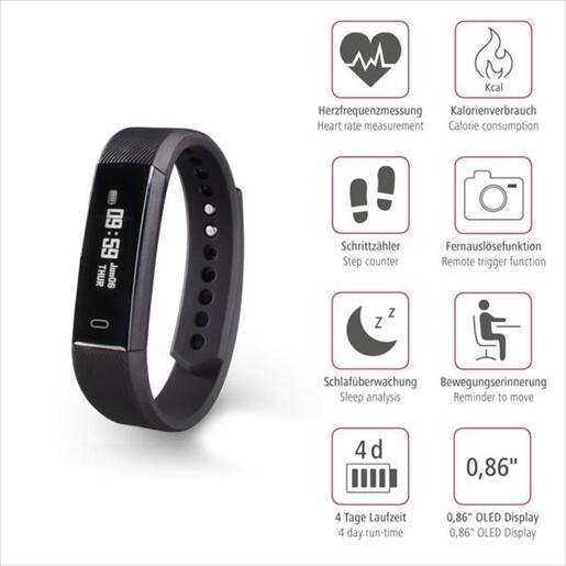 SMARTWATCH HAMA FIT TRACK 1900 SMART BRACELET OLED BLACK 178600
