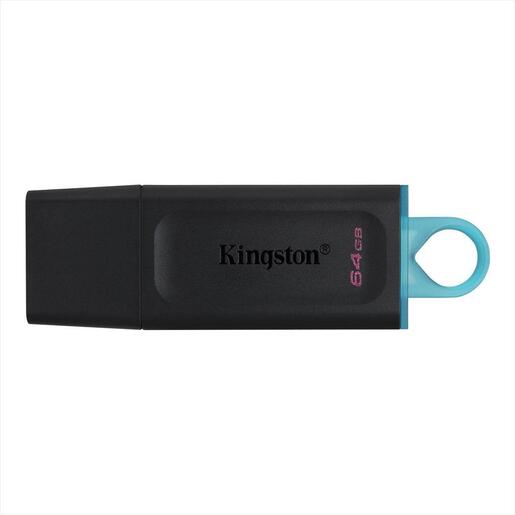 USB Flash Drive 3.2 Gen1 64GB KINGSTON DATA TRAVELER EXODIA , Black/Teal, DTX/64GB