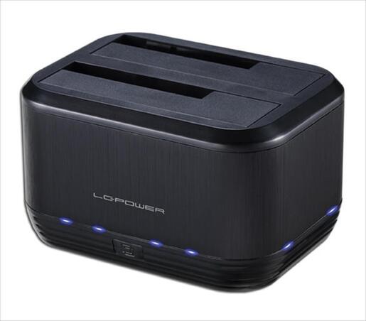HDD/SSD 2,5"/3,5" DOCKING STATION LC-POWER,Dual bay, USB 3.0, LC-DOCK-U3-III