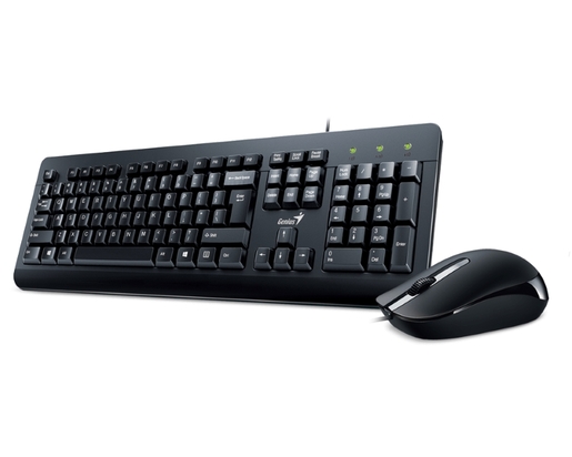 KEYBOARD AND MOUSE GENIUS KM-160 USB US Black