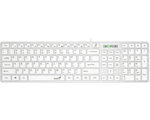 KEYBOARD GENIUS SlimStar 126 USB YU White