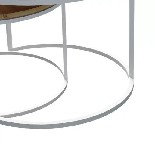 321-000111 Сет клуб маси Solme Бела-Природно дрво