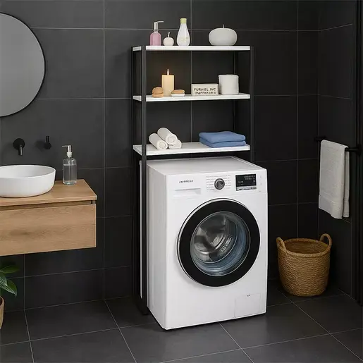 FD-3LWMC-002 Полица за перална ХЕНДРИК Бела