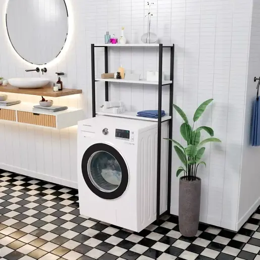 FD-3LWMC-002 Полица за перална ХЕНДРИК Бела