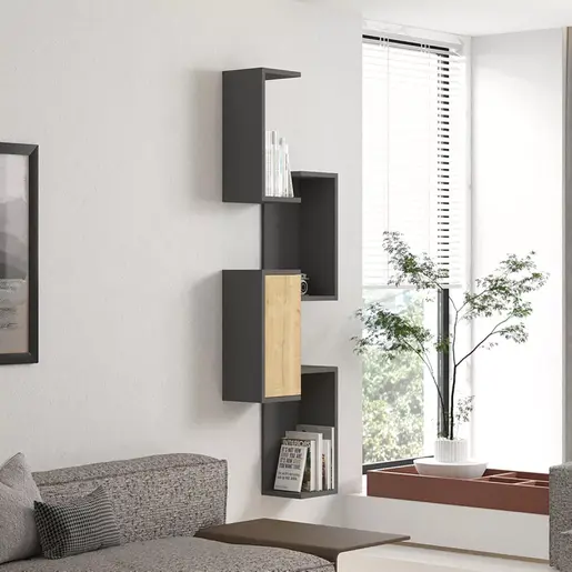 120-000555 Kongo ѕидна полица даб-антрацит