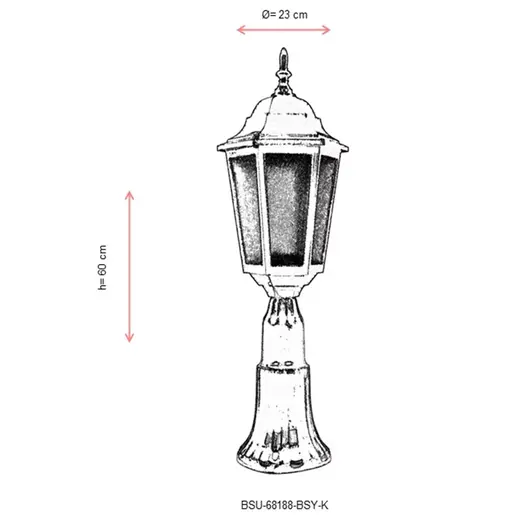 685AVN1261 Ѕидна ламба BSU-68188-BSY-K