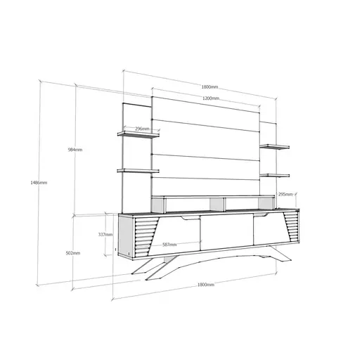 875ZNA3028 Тв комода Deparo