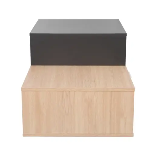 225-000071 Клуб маса Vople 90x50x40см – природна/антрацит