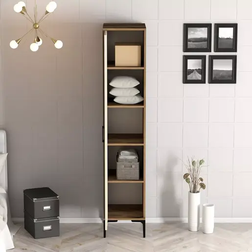 845HCT5401 Плакар Kumsal P - Walnut, Cream