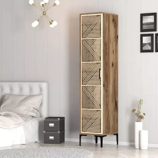 845HCT5401 Плакар Kumsal P - Walnut, Cream