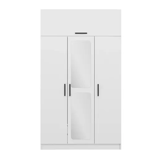 506MNR2404 Плакар Kale 3 Kapak Aynalı 255 - White