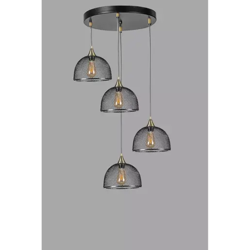 941RTN1292 Лустер Rota 4 Lü Tepsili Siyah Sarkıt