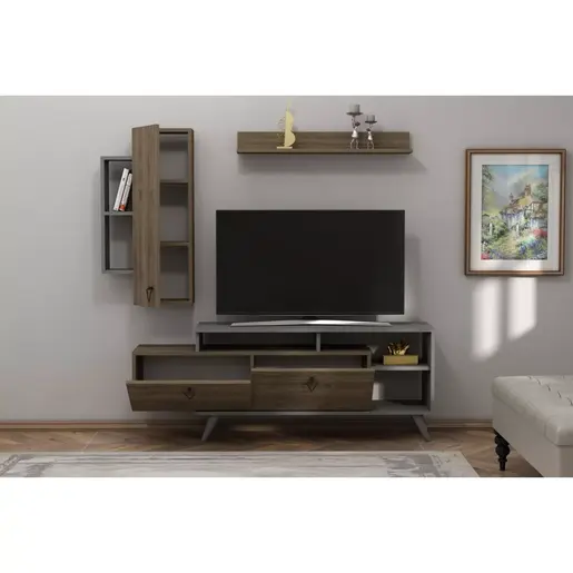 505CRL1923 ТВ Комода Clara - Walnut, Anthracite