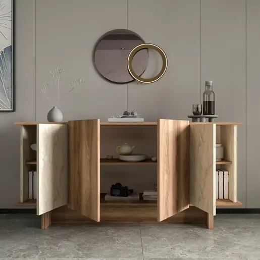 360ALE1503 Комода Diana - Travertine, Walnut