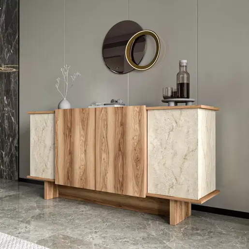 360ALE1503 Комода Diana - Travertine, Walnut