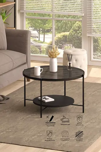 FD-TP75CM-MD1 Клуб маса ЕЛИОС Црна