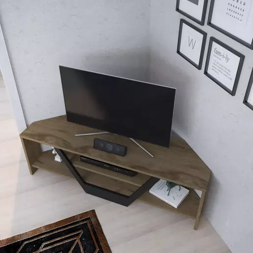 322RTC2179 Тв комода Sares - Oud Oak, Black