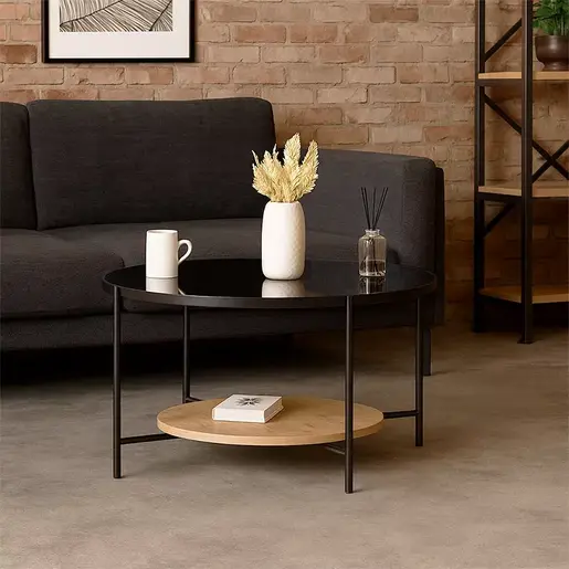 FD-TP75CM-MD2 Клуб маса ЕЛИОС Црна/Атлантик