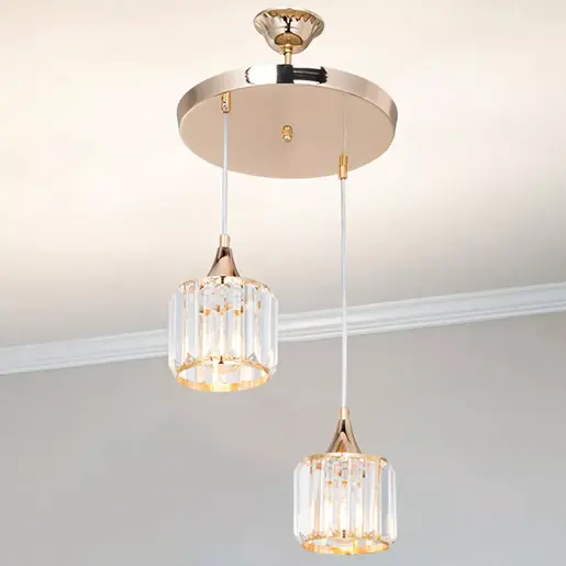 147-000041 Лустер PWL-1025 златна-стакло