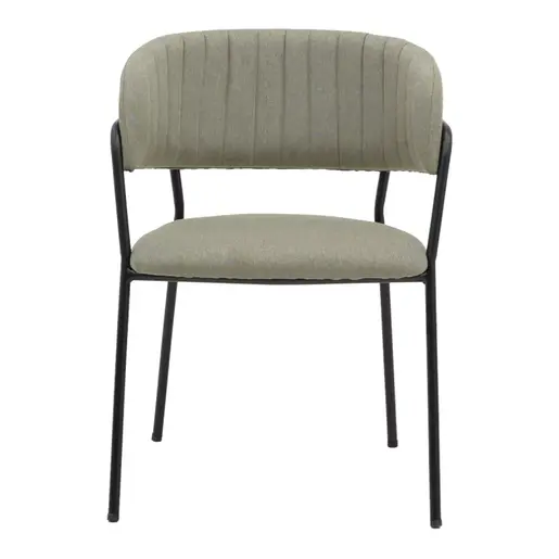 292-000047 Стол Morel сива ткаенина-црн метал ногарки 55x55x76cm