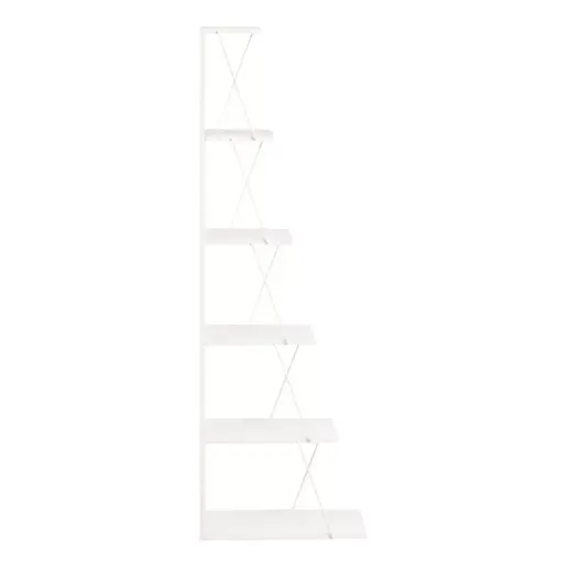 225-000028 Полица за книги mini Tars Бела 50x22x150cm