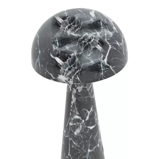 287-000011 Flozer подна ламба Inart Е27 мермер црн метал