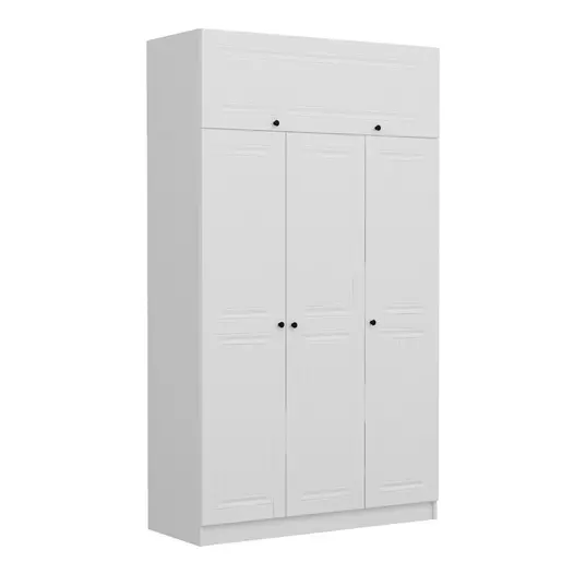 506MNR2420 Плакар Minar 3 Mebran Kapak 2 Çekmece 255 - White