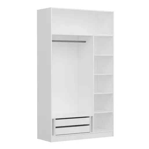 506MNR2420 Плакар Minar 3 Mebran Kapak 2 Çekmece 255 - White