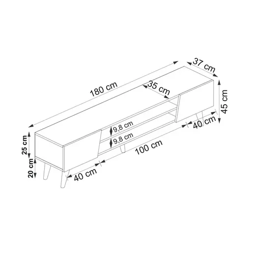 550ARN3449 Тв комода Clark