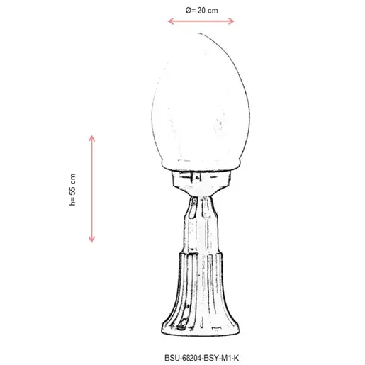 685AVN1340 Ѕидна ламба BSU-68204-BSY-M1-K