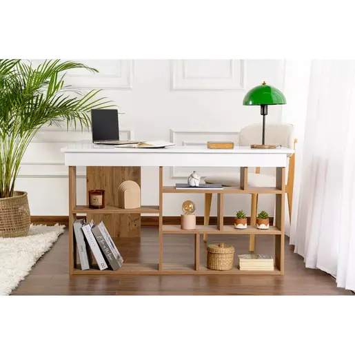 241NRD1110 Биро Vesper - White, Atlantic Pine