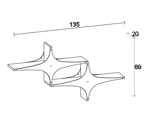 775DCM1832 Ѕидна полица Зенит