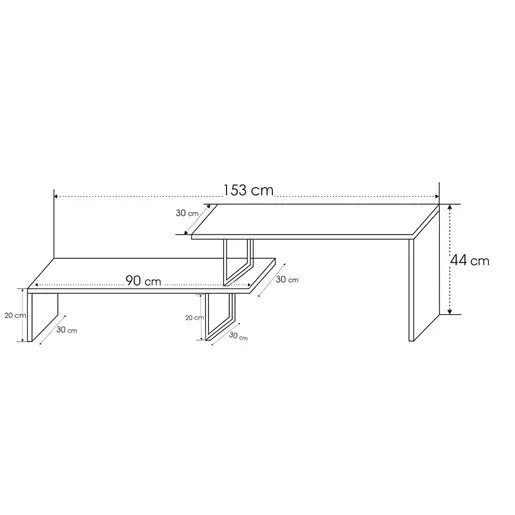 854KLN3008 ТВ Комода Ovit - Pine