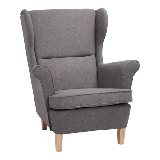 110-000110 Фотелја Malei сива 85x93x100cm