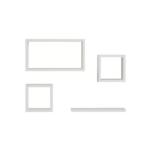 120-000451 Полица Babine – Бела 84x15x44cm