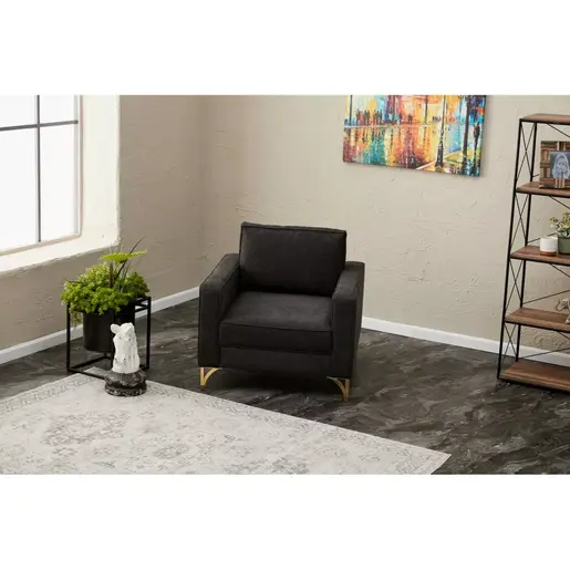 825BLC2789 Софа Berlin - Anthracite, Gold