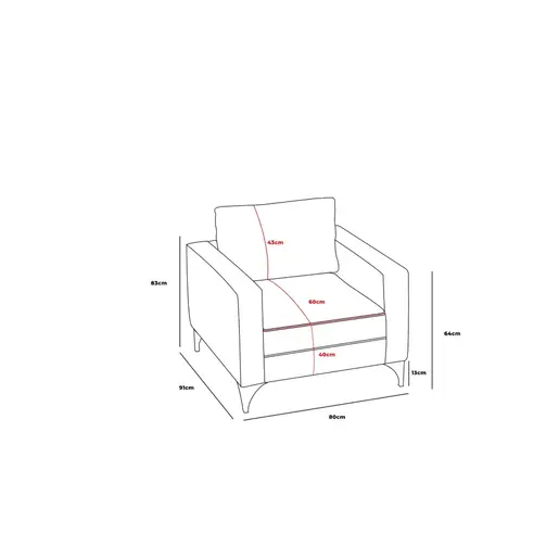 825BLC2789 Софа Berlin - Anthracite, Gold